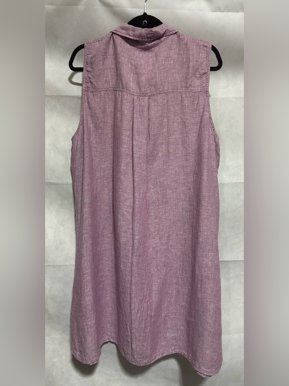 Tahari Linen Popover Dress Womens 2X Plus Red Coastal Casual Summer Nautical EUC - Picture 2 of 4